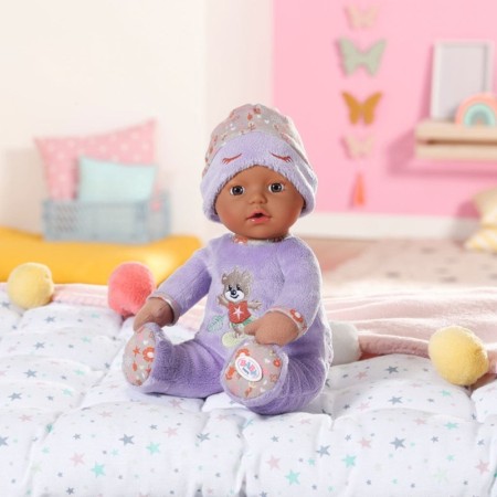 BABY born - Bebelus negru cu hainute violet 30 cm Zapf Creation - 1
